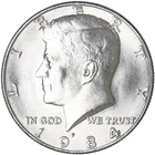 1984 P Kennedy Half Dollar Uncirculated from Mint Set
