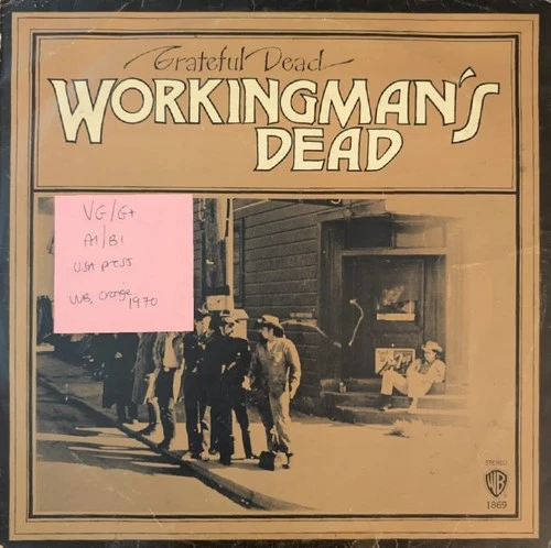 Grateful Dead Workingman's Dead Vinyl Record VG/G+ WS 1869 1970