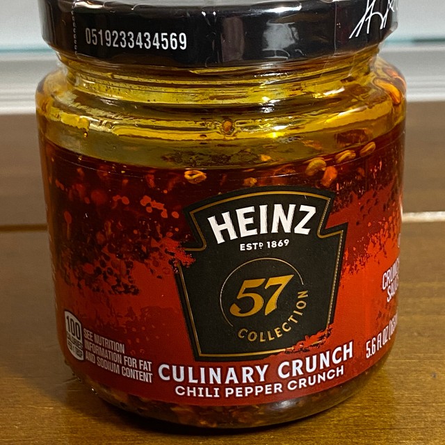 2 Jars Heinz 57 Culinary Crunch Chili Pepper Crunch 5.6 Ounces Each for
