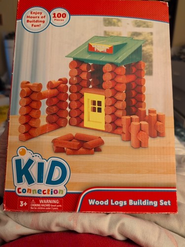 Kid Connection Wood Log Building Set Ages 3+ | eBay