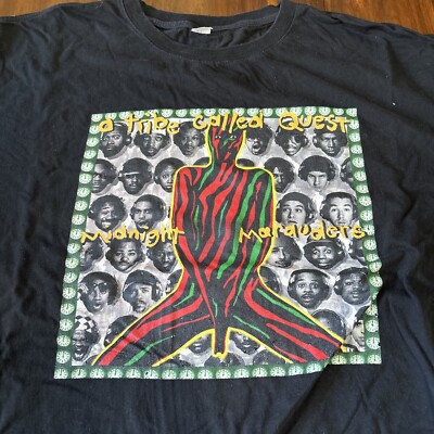 VTG A Tribe Called Quest Men's Midnight Marauders T-Shirt Black   6XL