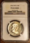 1956 Type 2 Silver Franklin Half-dollar PF 64 Cameo NGC # 2363736-002 + Bonus