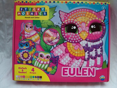 Neu The Orb Factory Sticky Mosaics Eulen Bastelset