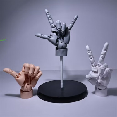 Hand Model Movable Finger Joint Sculptures Anime Painting Element Art Tool 1:1