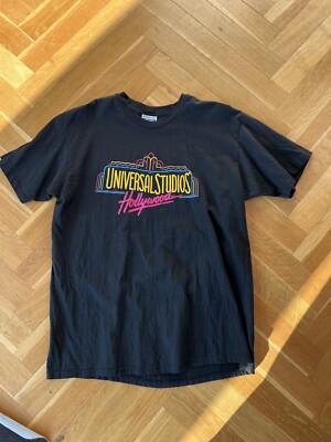 Rare Vintage universal Studios Shirt XL Made In Usa single stitch hanes black