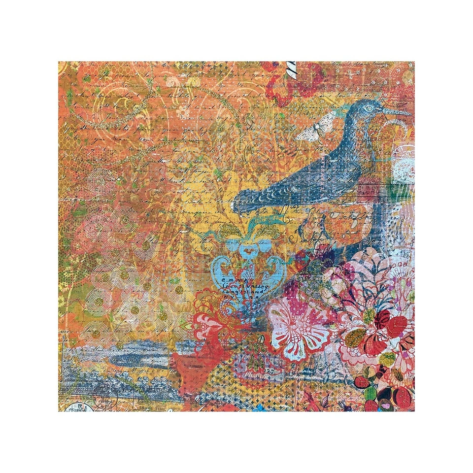 K&Company, Que Sera Sera, Bird Cardstock, 12", Texture, Subtle Glitter, Shimmer - Image 2 of 2