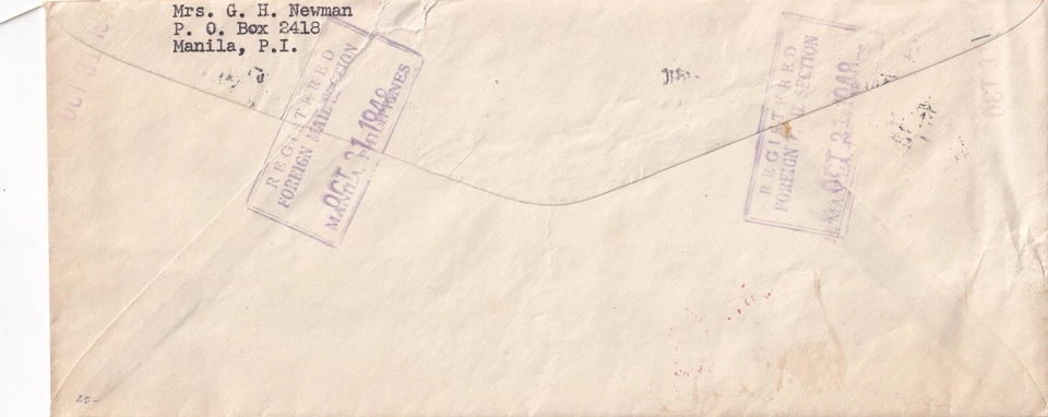 1948: Manila, Philippines to Hong Kong, Boy scouts Silver Jubilee, ... (57657) - Image 2 of 2