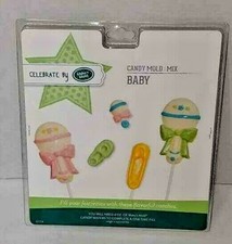 Make'n Mold Candy Molds: Mix Pops Baby Shower Rattle Diaper Pin Chocolate Molds
