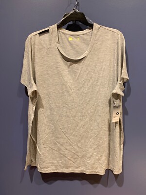 Womens 2X Top, Yoga, Workout, Comfort, XERSION, NWT, Soft Gray