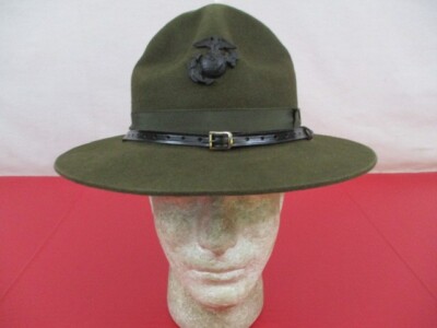 Vietnam USMC Enlisted 1911 Montana Peak Campaign Hat EGA Emblem