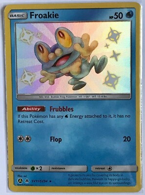Froakie SV11/SV94 SHINY HOLO ALTERNATE ULTRA RARE Hidden Fates