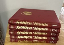 1970s Golden Hands Set Vol 1-5 original binding sewing knitting fashion