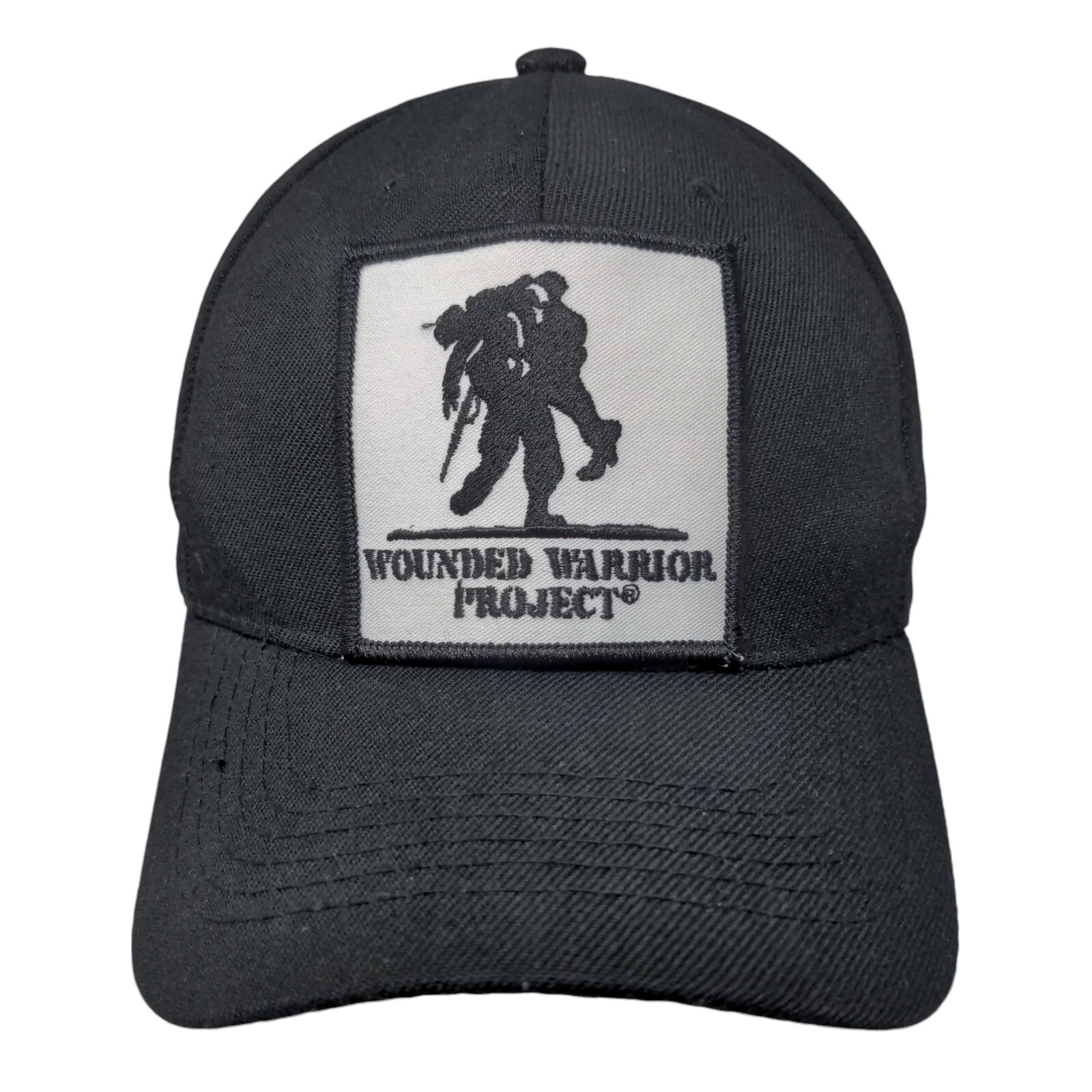 Wounded Warrior Project Patch Strapback Hat Black… - image 1