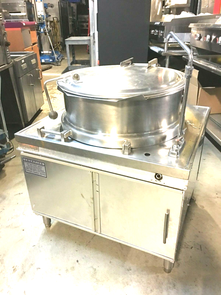 Kettle/ Market Forge MT-40 Tilting Direct Steam Kettle/ 40 Gallon