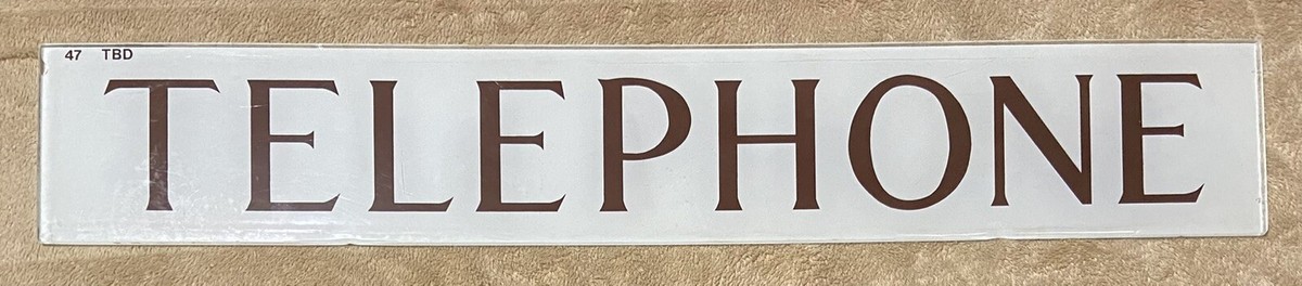 Authentic Glass British Telephone Booth Sign | eBay