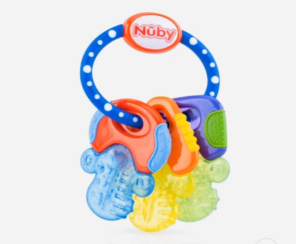 Nuby Ice Gel Teether Keys- Brand New- Ages 3 months+- Multiple Teething Surfaces - Image 4 of 4