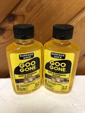 Lot Of 2 GOO GONE Adhesive Sticky Remover 3oz Each Bottle New