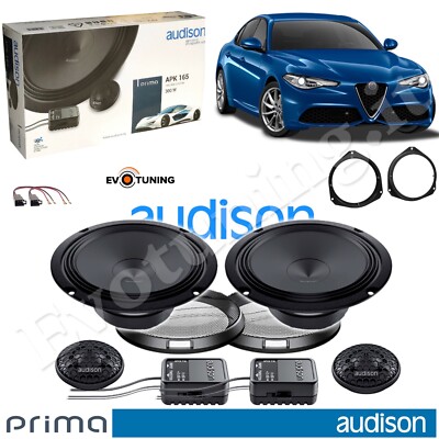 Set 4 Lautsprecher Vorne Audison Apk 165 4Ohm für Alfa Giulia