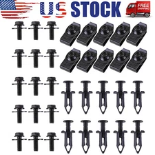 For Dodge M6 Engine Under Cover Splash Shield Guard 35Pcs Body Bolts U-nut Clips