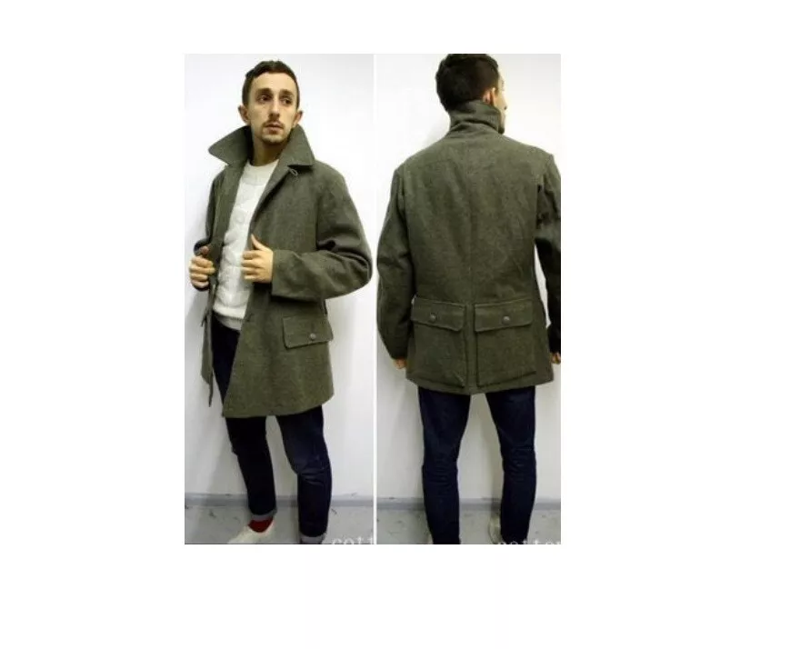 New Vintage Swedish grey wool M39 army blazer coat field jacket 1950s 1940s gray