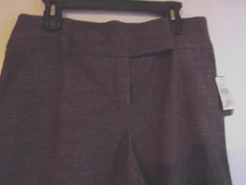 AB STUDIO women's capri pants brown size 8 NWT