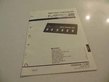 Yamaha Midi Foot Controller MFC2 Service Repair Shop Manual Schematics Parts