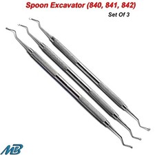 Dental Spoon Excavator 840, 841, 842 Carious Removal Restorative Dentist Tools