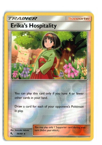 Pokemon - Hidden Fates - Erika's Hospitality 56/68 - Reverse Holo - NM/M