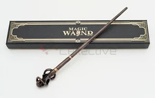 Death Eater Swirl Magic Wand Metal Core 14" Collection Costume Props Gift HP