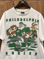 Philadelphia Eagles NFL Football Looney Tunes Ash Basic T shirt reprint HN1211