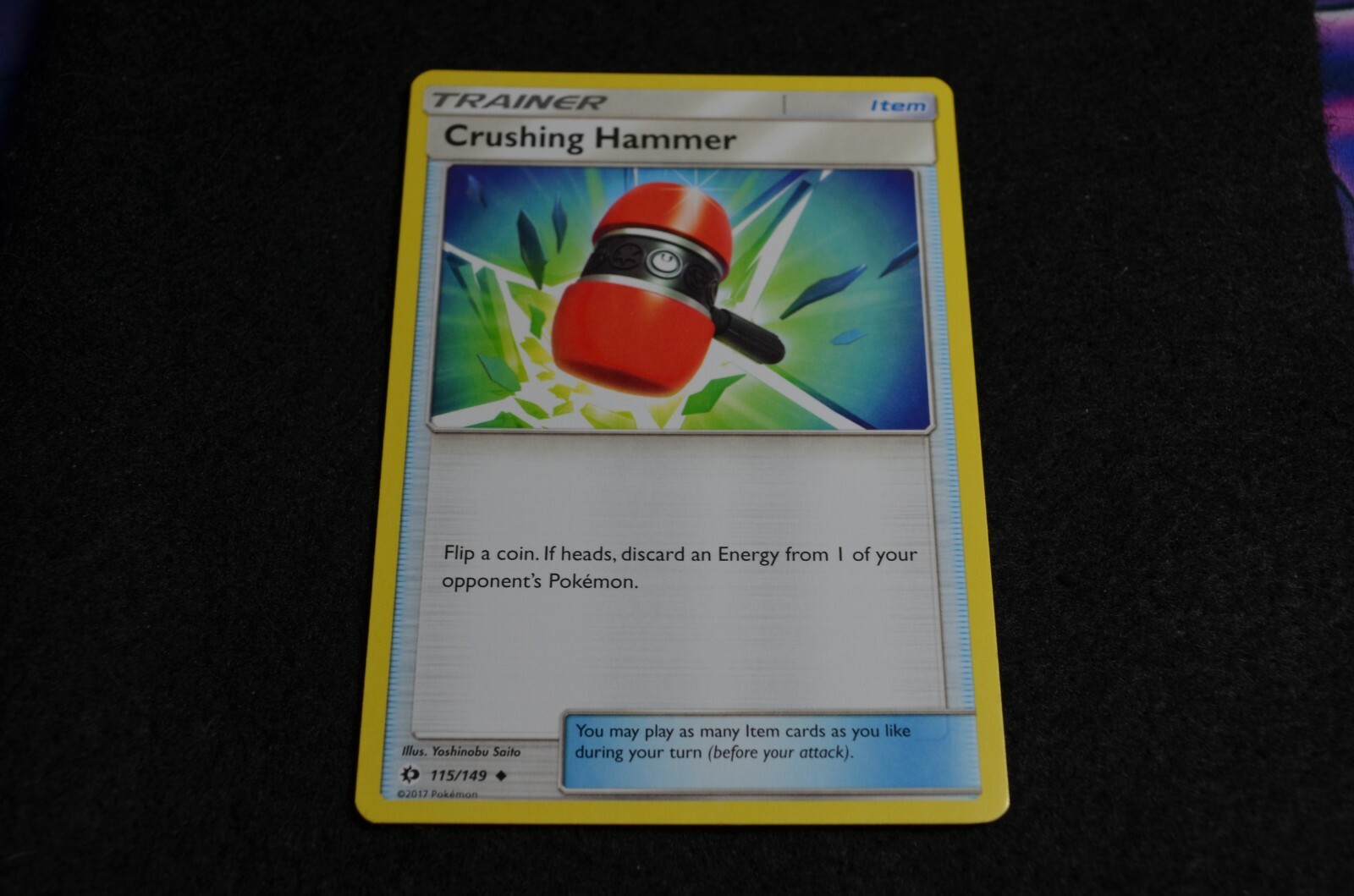 Pokemon CRUSHING HAMMER Sun & Moon Base Set 115/149 NM/Mint PACK FRESH