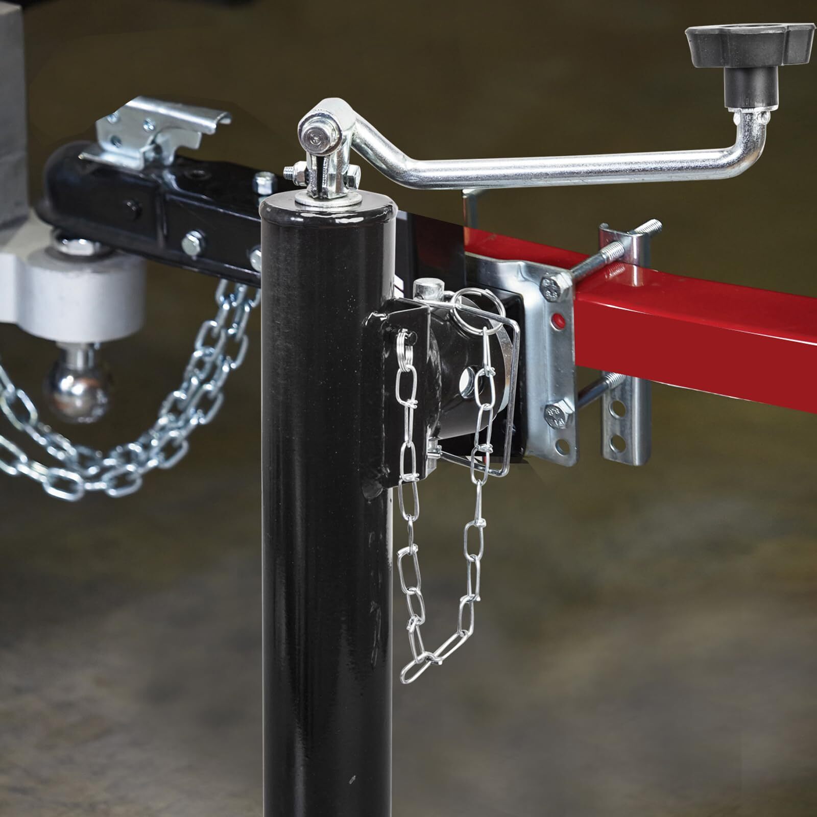 TCE 2000 LBs Capacity Weld on Pipe Mount Swivel Trailer Jack, ATR39003U