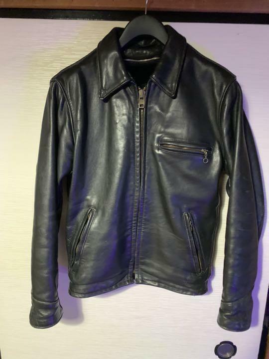 Schott Single Riders Jacket Blouson Leather Boa Inner Black Men's 34 From  Japan