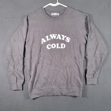 Sub Urban Sweatshirt Womens Extra Small Gray Cotton Warm Comfortable Lounging