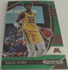 2020-21 Prizm Draft Basketball Daniel Oturu Minnesota Green Prizm Rookie #73