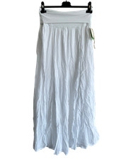 Brand New Womens Summer Flowy Design Cotton Maxi Skirt With Elasticated Waist