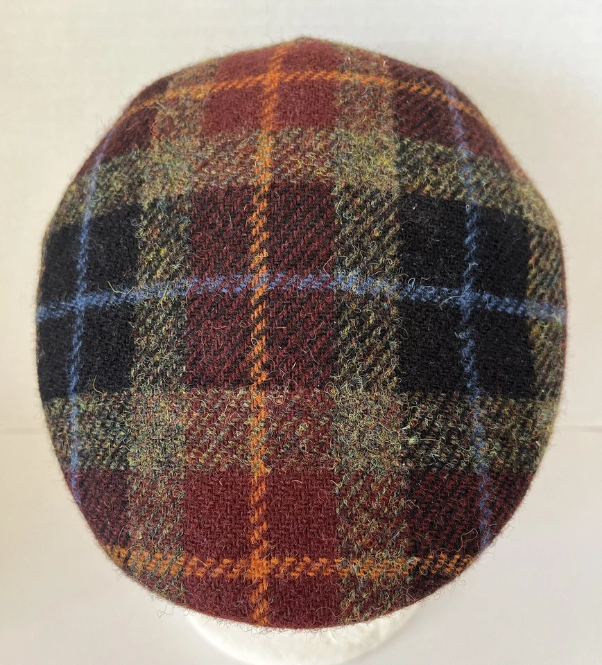 Goorin Bros Newsboy Cap Plaid Tweed Wool Alfonso D’Este 7 1/8 M Italy - Image 3 of 4