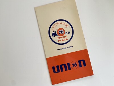 Vintage Speisekarte Union 76 USA, 70er Jahre