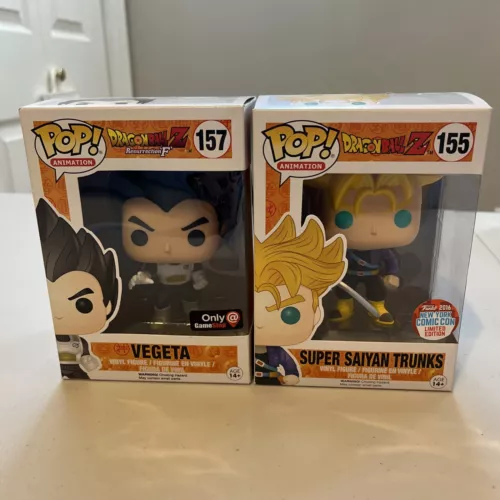 DBZ lot:  Super Saiyan Trunks 155 NYCC 2016 & Vegeta 157 GameStop