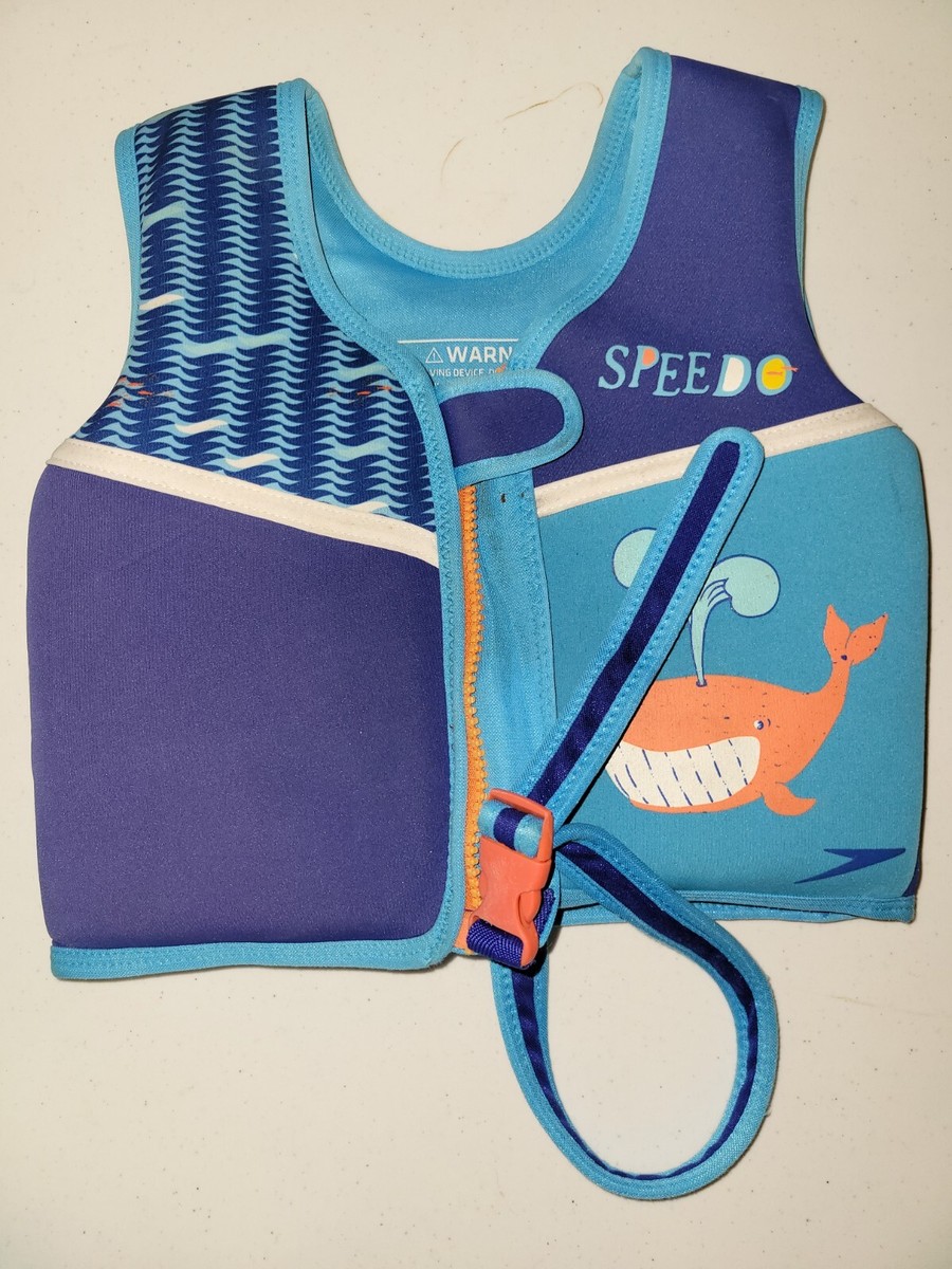 2) new used SPEEDO Dinosaur Whale Child PFD Life Jacket Ski