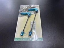 NOS TRANZ X Vintage Blue Aqua MTB QR Skewers set Quick Release Mountain Bicycle