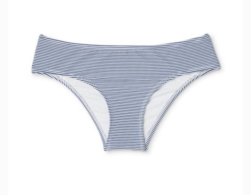 Xhilaration, blu navy, slip bikini da bagno a righe (XL) C - Foto 3 di 3