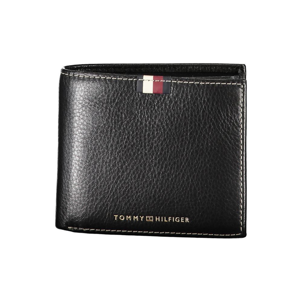 Tommy Hilfiger Mens Black Leather Wallet Stylish & Durable
