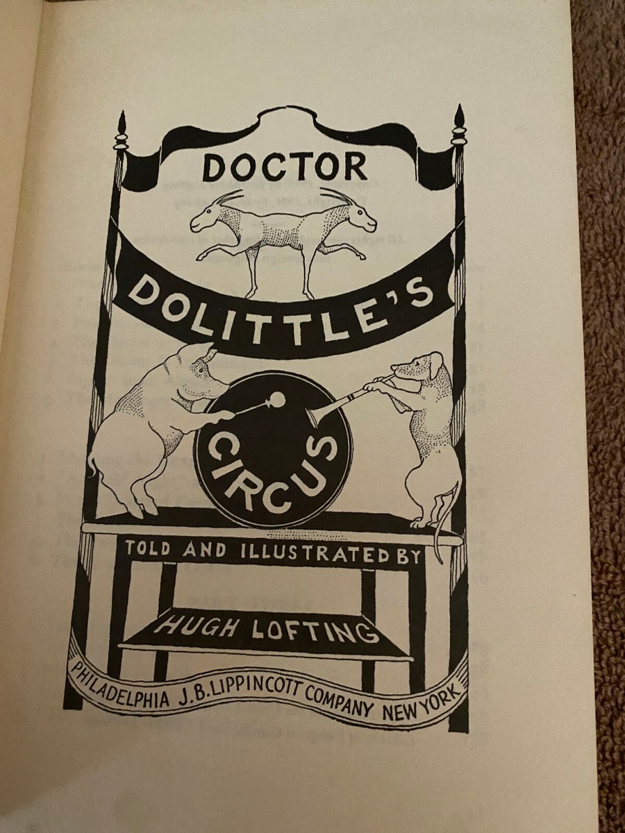 Vintage Dr. Dolittle's Circus by Hugh Lofting - 1929 Childrens