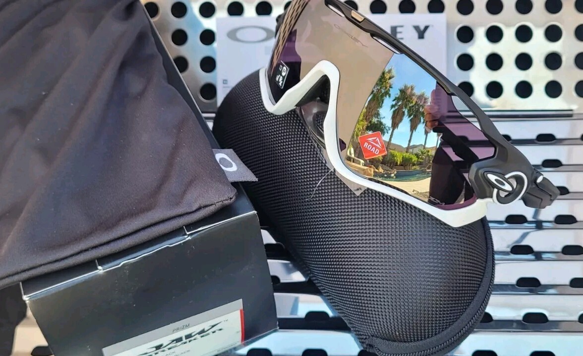 New Oakley JAWBREAKER 9290-5031 Sunglasses Matte Blk-Wht w New Oakley JAWBREAKER 9290-5031 Sunglasses Matte Blk-Wht w