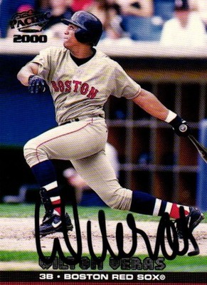 2000 Pacific - Wilton Veras #77 IP Signed Red Sox