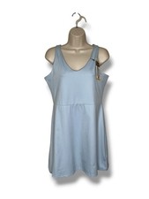 NWT Gap Fit Active Tank Dress With Shorts Light Blue Sleeveless Women Medium