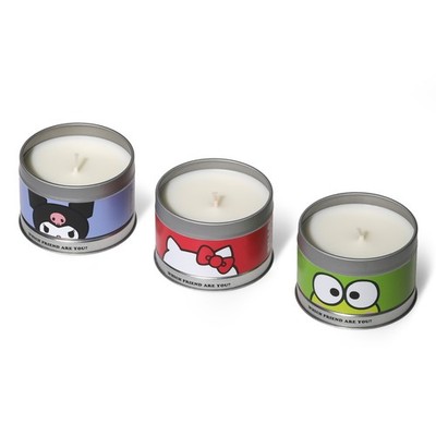 Hello Kitty Duftkerzen Set, 3 x 90g Erdbeere, Passionsfrucht & Kokos