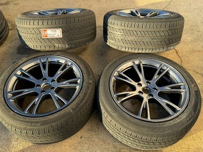 4x USED  2025 Tesla Model Y Wheels Gemini Charcoal Rims Continental Tires 20% OE