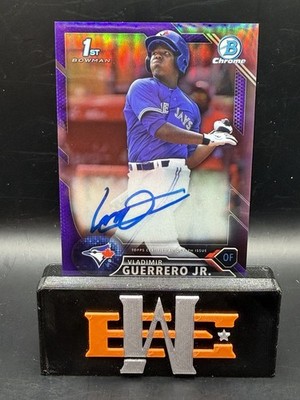 2016 Bowman Chrome Vladimir Guerrero Jr. AUTO REFRACTOR Purple #/250